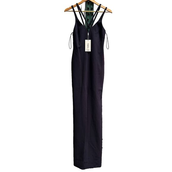 Likely Dresses & Skirts - Likely Leslie Gown Women's Size 4 Navy Blue Sleeveless Strappy V-Neck Front Slit